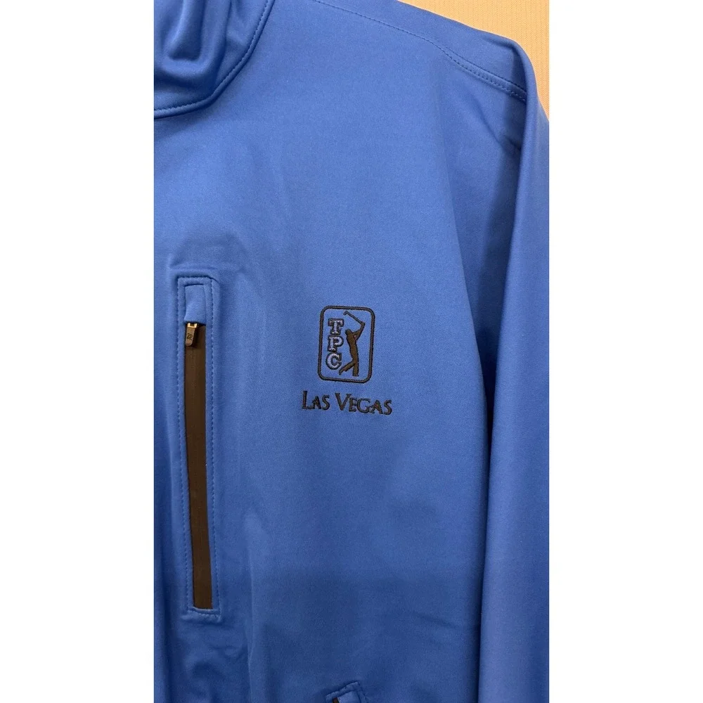 Men's Blue Golf Windbreaker Small Full Zip TPC Las Vegas Zero‎ Restriction